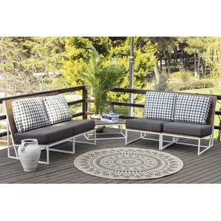 Surya Teppich »ILA«, rund, 8 mm Höhe, Teppich In- Outdoor Boho Jute-Optik, Balkon Terrasse, Garten, Rund Beige,