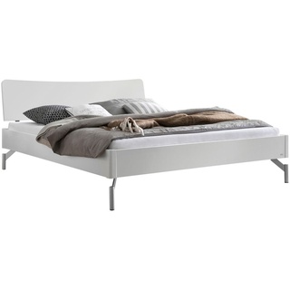 Hasena Bett Albinia 160 x 200 cm Holz Braun, Weiß Buche