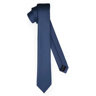 Ladeheid Klassische Herren Krawatte, matt, Perfekt für Büro & Festlichkeiten, Vielfältige Farben - Ideal für Geschäftsmeetings, Hochzeiten TMM-6 (150cm x 6cm, Marineblau)