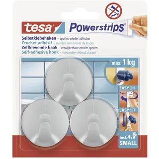 Tesa Rund Small Klebehaken für max. 1,0 kg 1,4 x 3,4 cm, 3 St.
