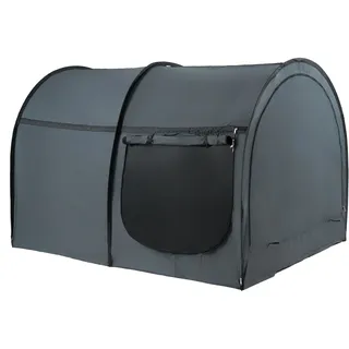 Vevor Bettzelt, Pongee-Stoff, atmungsaktives Traumzelt mit 4 Türen und 0,28 Zoll starken Faserstangen für Sichtschutz am Bett, lichtundurchlässiges Bettdach in voller Größe, passend für Kinderspielhäuser und Schlafzelte für Erwachsene