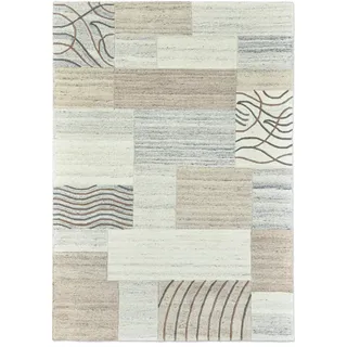 THEKO Wollteppich ¦ grau ¦ Wolle ¦ Maße (cm): B: 120 H: 1