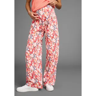 Umstandshose NEUN MONATE "Weiche Jersey-Hose", Damen, Gr. 40/42, N-Gr, aprikot geblümt, Jersey, Obermaterial: 95% Baumwolle, 5% Elasthan, bedruckt, geblümt, Basic, bequem lang, Hosen Umstandshose, Jersey-Hose für Schwangerschaft und Stillzeit, Topseller