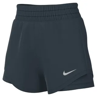 Nike Damen Short One Dri-FIT DX6012-478 L - Armory Navy/Reflective Silv - L