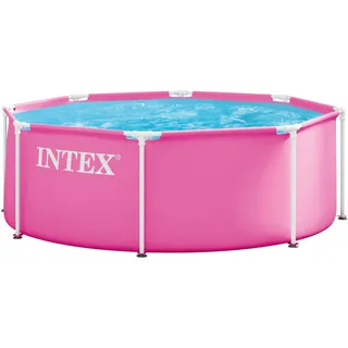 Intex Pink Metal Frame Pool 244 x 76 cm