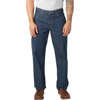 Dickies, Herren, Denim-Utility-Jeans, legere Passform, GESPÜLT INDIGOBLAU, 32W / 32L