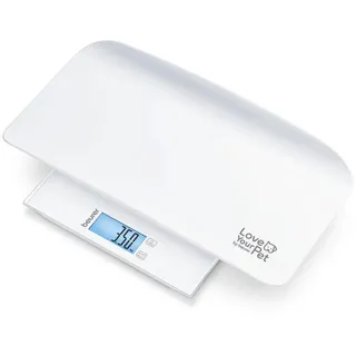 Beurer Haustierwaage , Weiß , Kunststoff , 30x3x30 cm , LCD-Display, automatisches Ein-/Ausschalten, hohe Tragkraft, Touch-Sensor, kabellos , Freizeit & Co, Wellness & Gesundheit, Gesundheit