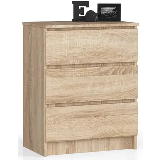 abamihome Akord Kommode 60 x 77 x 40 cm Hellbraun