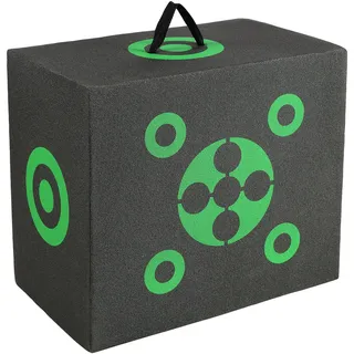 Vevor Bogenschießen-Zielblock, 40,6 x 45,7 cm, Allseitiger Bogen-Zielblock, Tragbares Outdoor-Bogenschießen-Ziel mit Tragegriff, Einfache Pfeilentfernung, Gute Sichtbarkeit