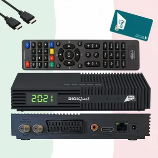 DIGIQuest TIVùSAT TI9 Satellit Full HD Schwarz