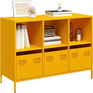 vidaXL Sideboard 101,5 x 73,5 x 39 cm Gelb