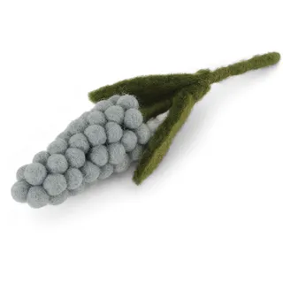 Gry & Sif Blumen, Dekozweig, Blumenstrauß, Handmade, Fairtrade, Geschenkidee, Mitbringsel, Gastgeschenk, Wohndekoration, Geburtstag, Muttertag (Hyazinthe blau)