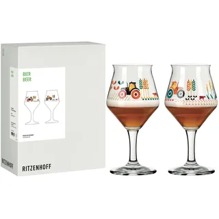 RITZENHOFF Bierglas-Set 2er - 427 ml - Made in Germany | Artikelnr. 8186002, Serie Farm, 2 Biergläser 427 ml, Kristallglas, spülmaschinenfest