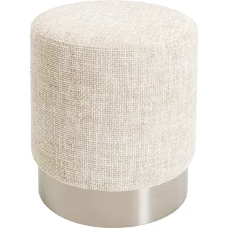 Kare Hocker Berry High Polyester 39 x 47 x 39 cm Silber/Beige