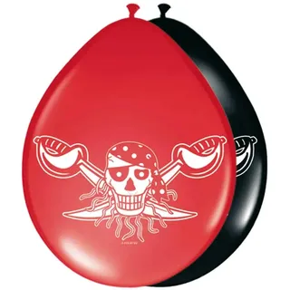 Amscan Pirat Latex Ballon, rot