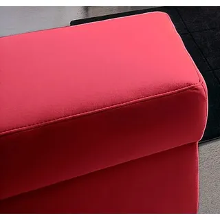 DOMO collection Hocker "Alisson zeitlos und bequem, B/T 59/59cn", rot