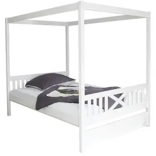 TICAA Himmelbett Lino 140 x 200 cm weiß