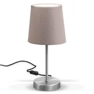 B.K.Licht Nachttischlampe Taupe