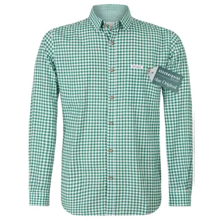 Stockerpoint Campos3 Herren Trachtenhemd, Dunkelgrün, XXL