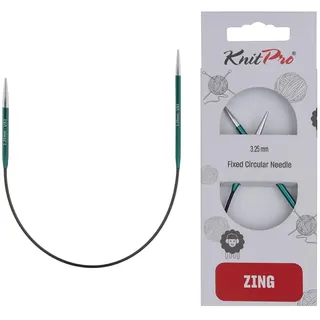 KnitPro Zing Asymmetrische Rundnadeln 10" (25cm) | 3.25mm