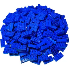 LEGO Duplo 2x4 Steine Blau - 80 Stück - Grundbausteine 3011 NEU (3011)