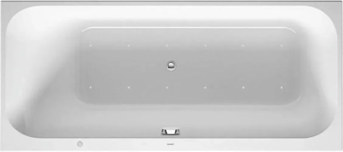 Bild von Whirlwanne Happy D.2 1700x750mm, Einbauversion, mit 1 Rückenschräge links, 1 Rückenschräge links, Gestell, Ab- und Überlaufgarnitur, Airsystem