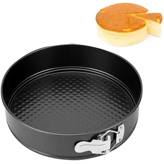 YNNHUDEEP Kuchen Springform Rund,1 Stück Tortenform 9‘’ Kuchenform 24 cm Rund Springform mit Antihaftbeschichtung,Backform Groß,Kuchen Backform Backutensilien Set