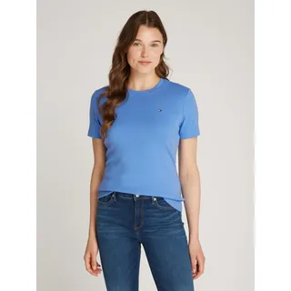 Tommy Hilfiger Damen, T-Shirt Kurzarm New Slim CODY Rundhalsausschnitt, blau (Blue spell), XL