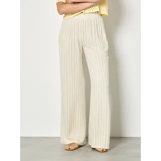 Apricot Leinenhose "Hose" mit Nadelstreifen, stein