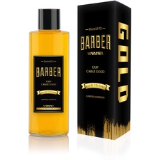 BARBER MARMARA Black-Gold Limited Edition Eau de Cologne 500ml | Herren Duftwasser Glasflasche | Sonderedition Geschenkverpackung | Barbershop Duft | Aftershave | Geschenk für Männer