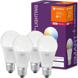 LEDVANCE Smart+ LED, ZigBee Lampe mit E27 Sockel, warmweiß bis tageslicht (2700K - 6500K), dimmbar, Direkt kompatibel mit Echo Plus und Echo Show (2. Gen.), Kompatibel mit Philips Hue Bridge