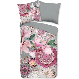 Hip Bettwäsche mit Mandalas und Blumen - Inaya - 155x220 cm - Flanell/ Biber - Bunt