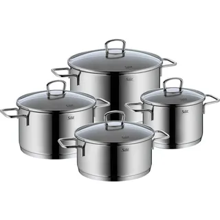Silit Kochgeschirr-Set Alicante, Gemischtes Set, Edelstahl, Edelstahl, Edelstahl, Glas, 250 °C - Transparent