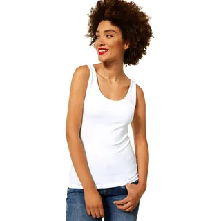 Street One Damen Top Anni, Weiß Neu, 42