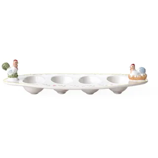Villeroy & Boch Spring Awakening Schale Für Eier "Hahn Henne", Oster Deko, Ostern Deko, Deko Ostern, Premium Porzellan