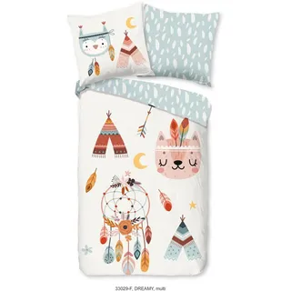 Good Morning Flanell-Bettwäsche-Set "Dreamy", in Weiß - 135x200, cm