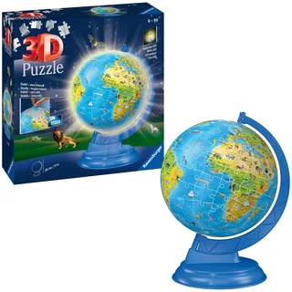 Ravensburger Puzzle Kinderglobus mit Licht in deutscher Sprache (11274)