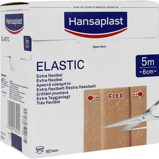BEIERSDORF Elastic Wundpflaster 6 cm x 5 m beige 1 St.