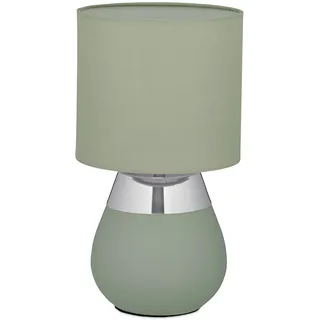 Relaxdays Tischlampe Grün/Silber