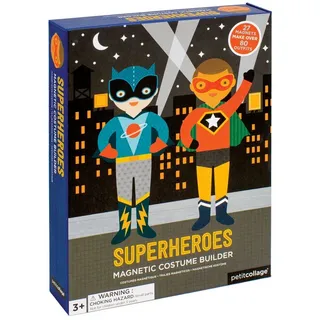 Petit Collage magnetisches Spielzeug Superhelden Anziehspiel multicolor
