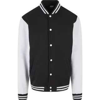 URBAN CLASSICS 2-Tone College Sweatjacket schwarz/weiß XS
