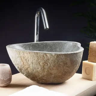 Nobu - Handwaschbecken aus Naturstein b. 34 cm