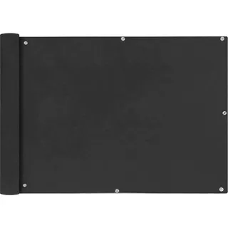 The Living Store Balkonsichtschutz Oxfordgewebe 75x400 cm Anthrazit - Grau