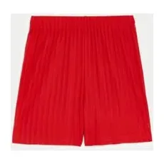 Unisex,Boys,Girls Goodmove Unisex Sports School Shorts (2-16 Yrs) - Red, Red - 12-13