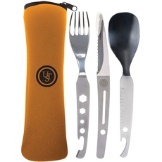UST Utilitensil Set with Stainless Steel Multi-Functional Utensils and Carry-Case for Your All-in-One Camping, Backpacking or Outdoor Emergency Needs