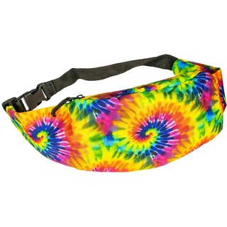 cosey - Bauchtasche Damen und Herren, stylische Hüfttasche, Gürteltasche für Reise, Sport & Outdoor - Design Psychedelic