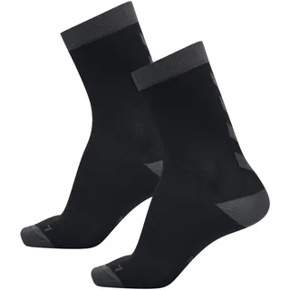 Hummel Socken ELEMENT INDOOR SPORT SOCK 2, Schwarz/Asphalt, 43/45, 204045-1006