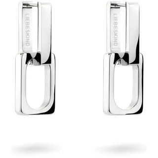 Liebeskind Berlin Creolen Big Link Edelstahl silber 13 mm