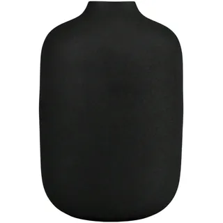 AM Design Dekovase »Tischvase aus Metall, Höhe ca. 24 cm« Metallvase im zeitlosen Design, Dekoobjekt, schwarz