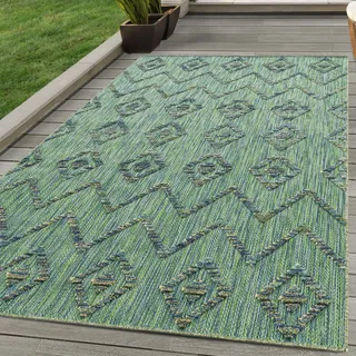 Outdoor Teppich die Küche Balkon Terrasse Garten Picknick Größe: 80 x 250 cm , Farbe : Grün-2 - Grün